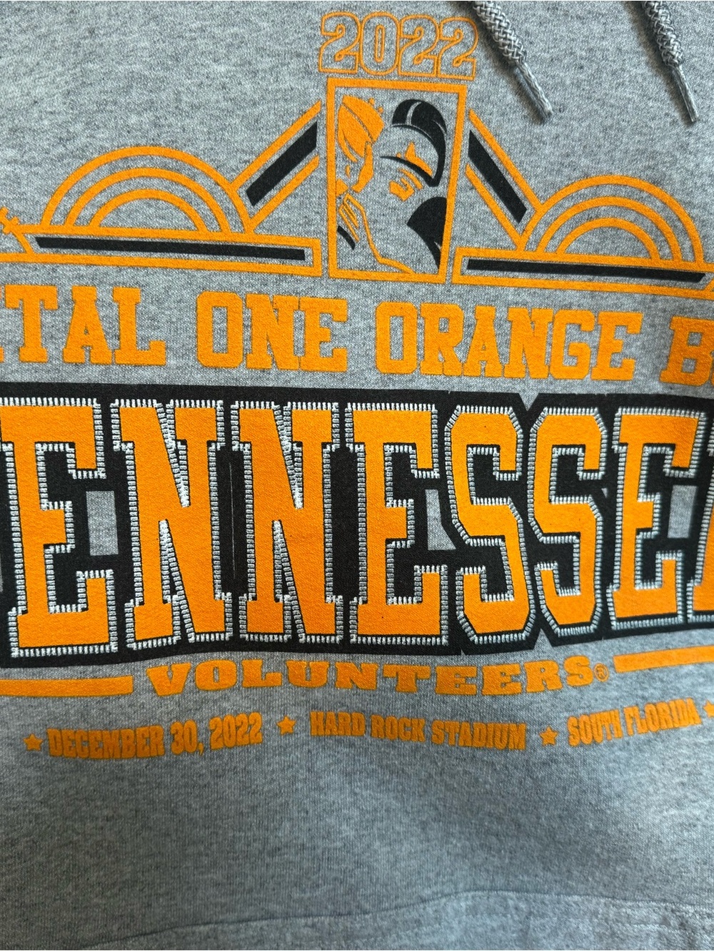 Tennessee Gray & Orange Pullover Hoodie - Picture 2 of 2